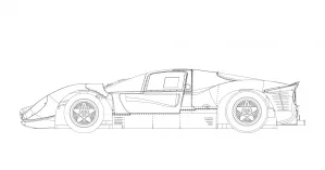 BRM205	330 P4 / 412P – FULL WHITE KIT – New preassembled aluminum racing chassis